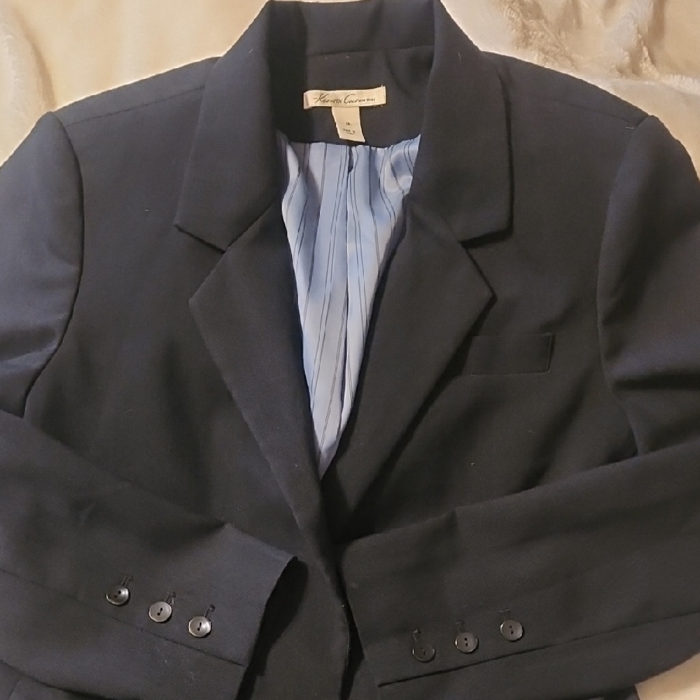 Kenneth Cole Classic Blue Blazer with Blue Lining